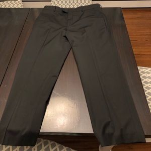Stafford travel stretch black suit/dress pants